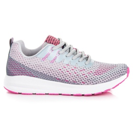 Ax Boxing Mukavat urheilukengät harmaa vaaleanpunainen