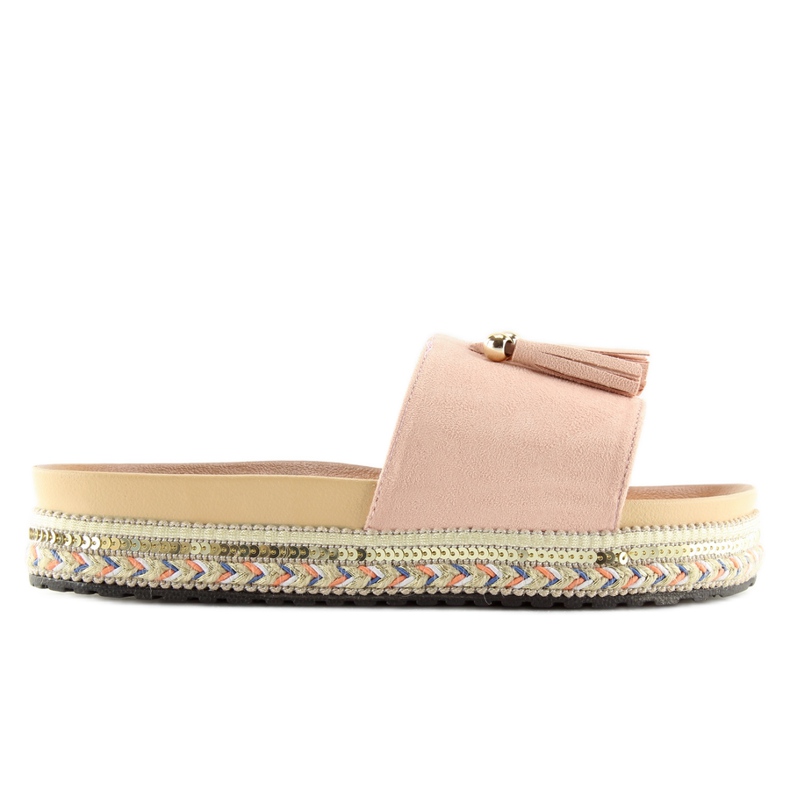 Naisten vaaleanpunaiset tossut LS-93 pinkki vaaleanpunainen