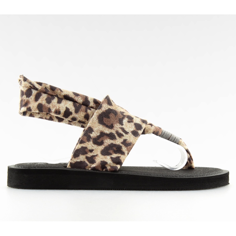Sandaalit, puuvillaleopardi DD82P Leopard ruskea