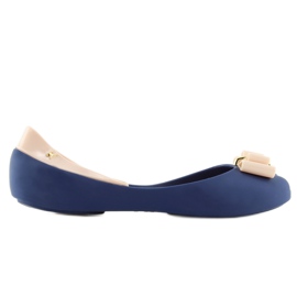 NAVY / D.BEIGE laivastonsiniset melissabalerinat tummansininen