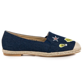 Sweet Shoes Denim espadrillit laastareilla tummansininen