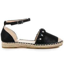 Anesia Paris Mustat espadrillesandaalit