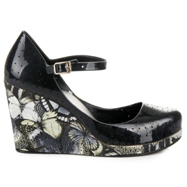 Meliski-sandaalit vinceza-kiilakorolla musta