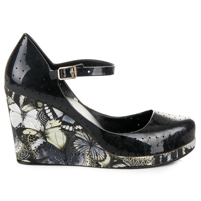 Meliski-sandaalit vinceza-kiilakorolla musta