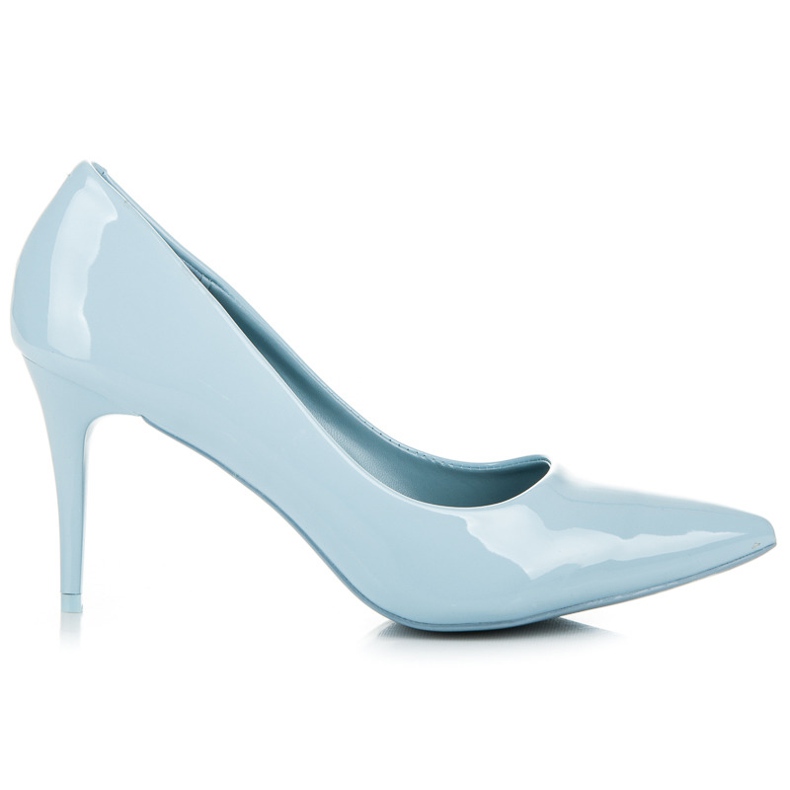 Comer Tyylikkäät lakatut korkokengät sininen