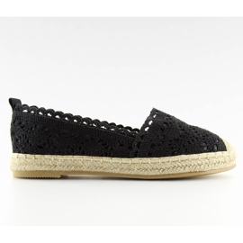 BB11 mustat pitsiset espadrillit