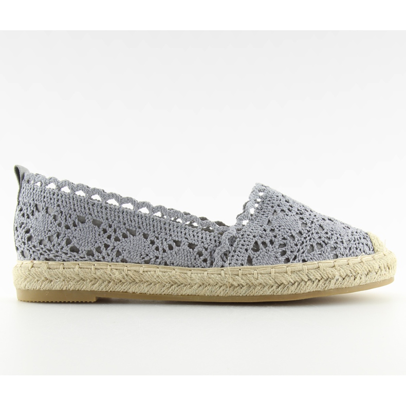 Harmaa pitsi espadrillit BB11 harmaa