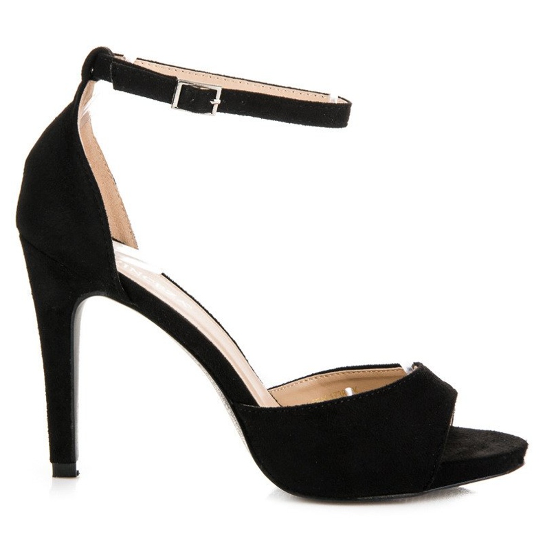 Mokkanahkaiset vinceza-sandaalit musta