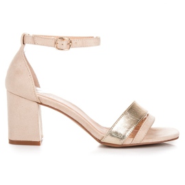 Mokkanahkaiset vinceza-sandaalit ruskea