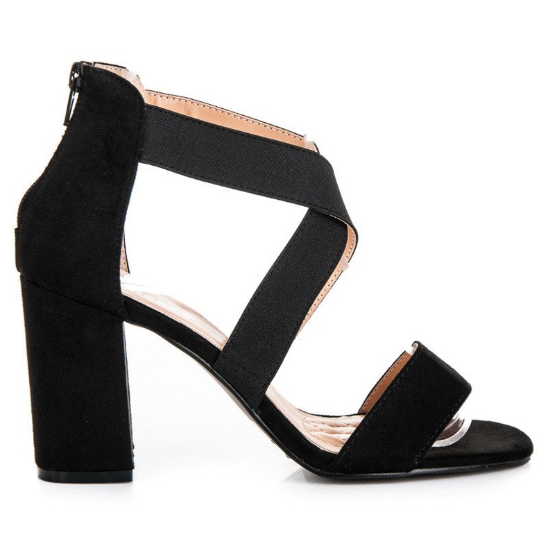 Mustat vinceza sandaalit