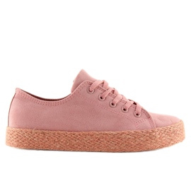 Espadrillit täysvärinen vaaleanpunainen K1830201 Rosa