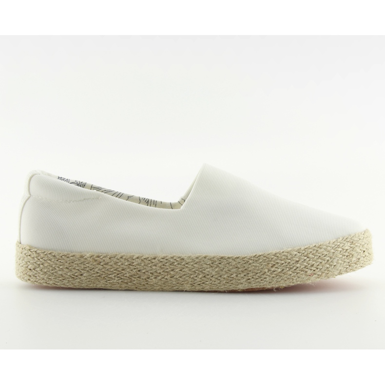 Slip-on valkoiset espadrillit k1833801 blanco valkoinen