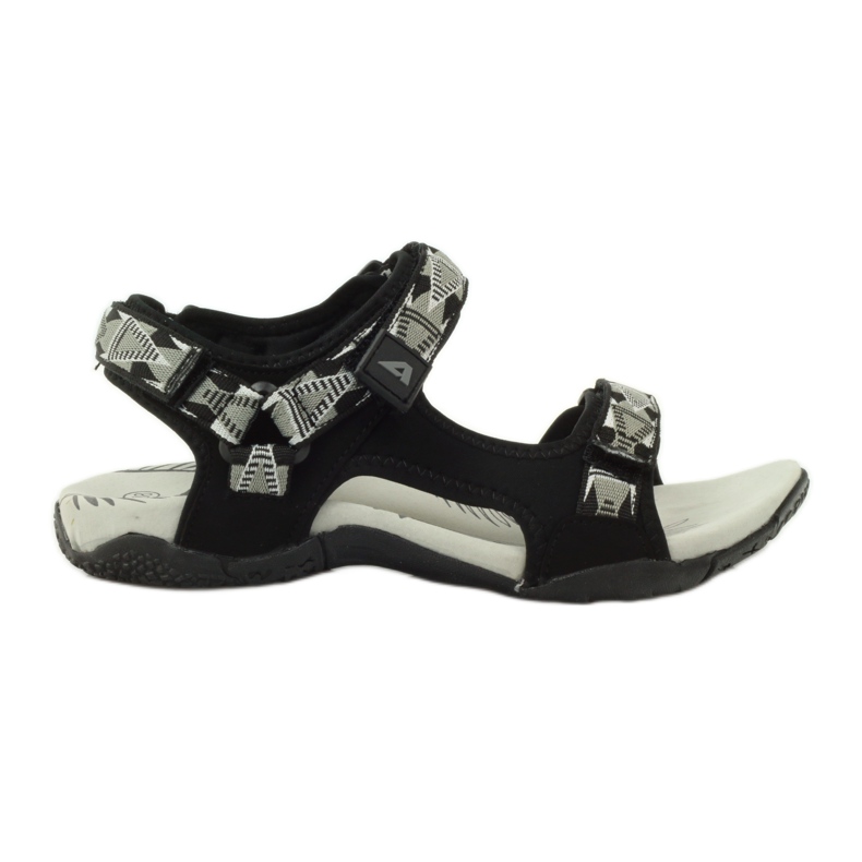 American Club Sandaalit, joissa amerikkalainen 6102-nahkaosa musta harmaa