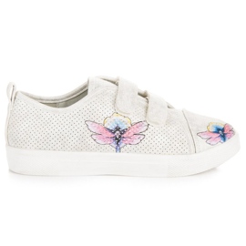 Valkoiset lenkkarit, joissa on Velcro VINCEZA valkoinen