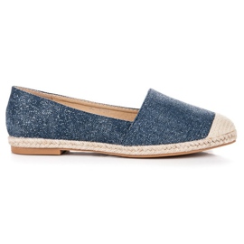 Bestelle Espadrillit glitterillä sininen