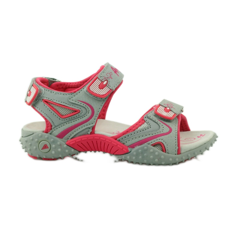 American Club Sandaalit, joissa amerikkalainen 8580 -nahkapohja monivärinen harmaa