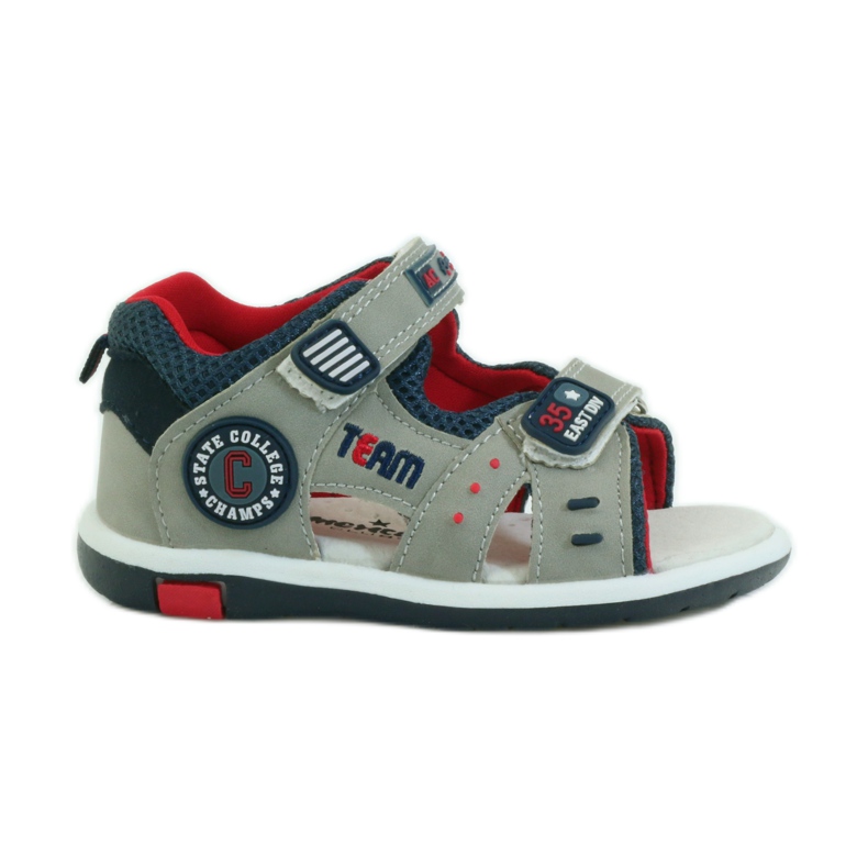 American Club Sandaalit, joissa amerikkalainen 87297-nahkaosa laivastonsininen harmaa