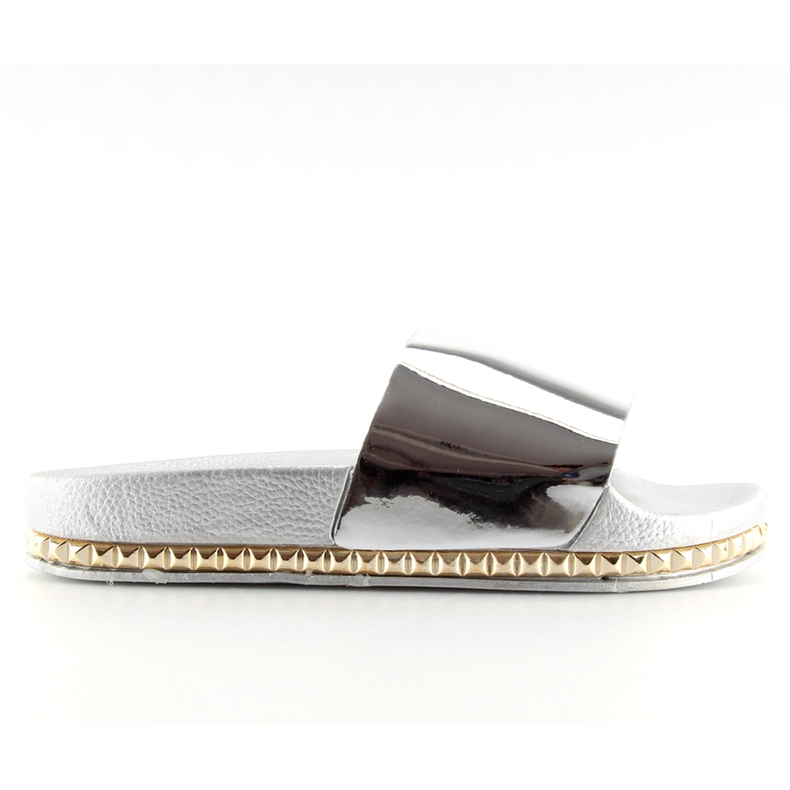 Hopeiset naisten tossut N-29 hopea harmaa