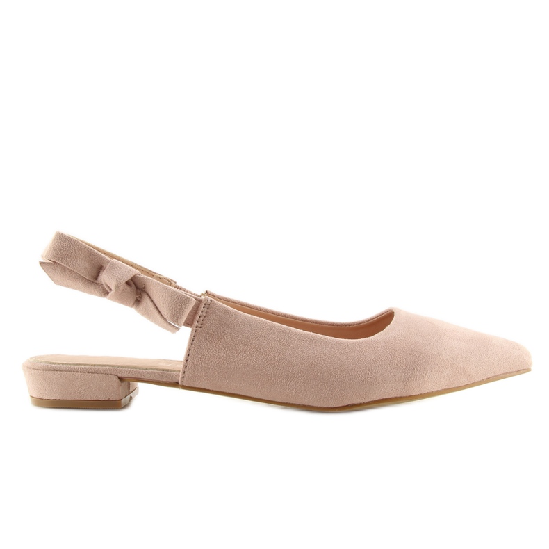 Avokenkäinen ballerina pinkki 100-879SA vaaleanpunainen