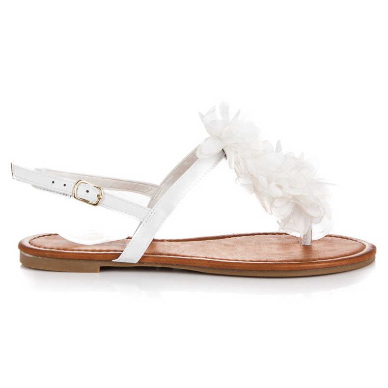 Seastar Tyylikkäät soljelliset sandaalit valkoinen