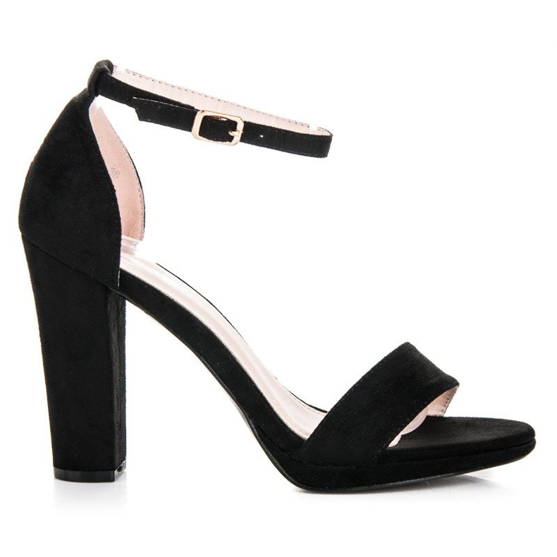 Primavera Mokkanahkaiset sandaalit baarissa musta