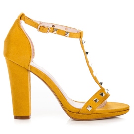 Seastar Keltaiset sandaalit tolppassa keltainen