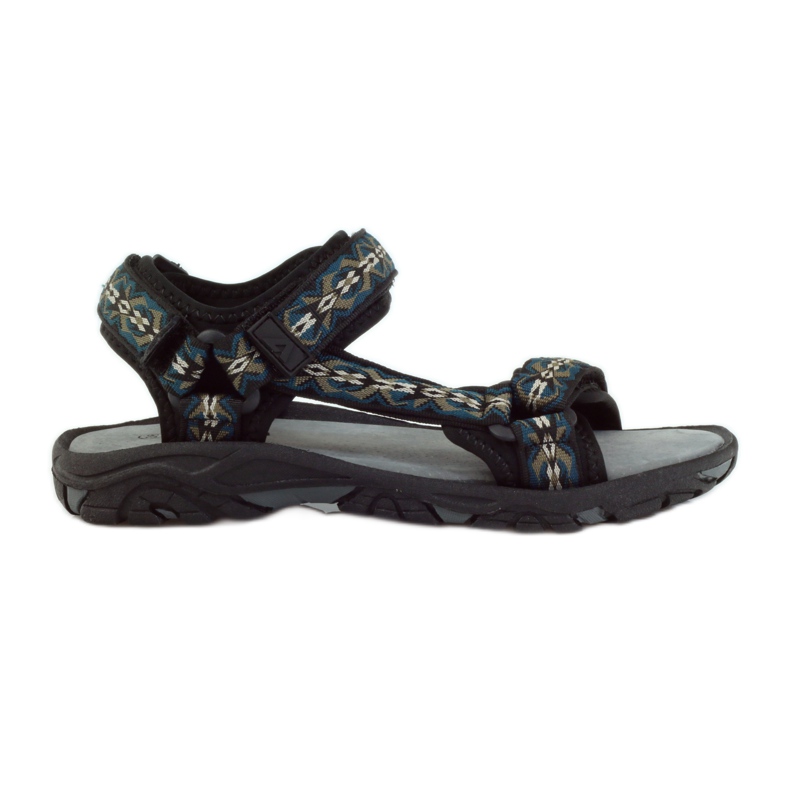 American Club Sandaalit, joissa amerikkalainen 1728-nahkaosa musta