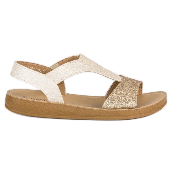 Kultaiset vinceza sandaalit kultainen