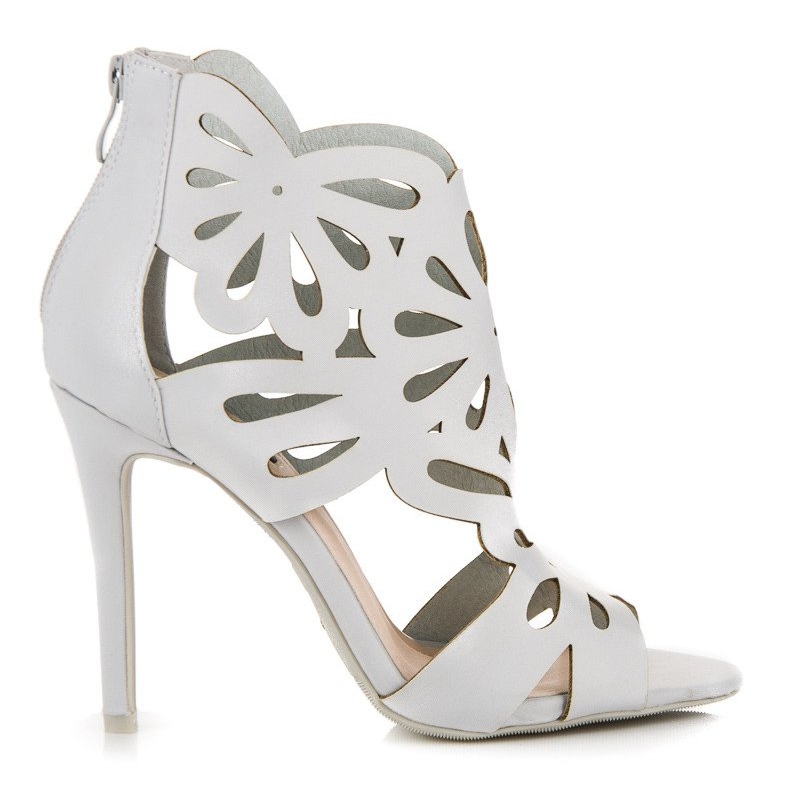 Vices Tyylikkäät sandaalit, joissa ruuvipuristimet harmaa