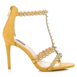 Keltaiset mokkanahkasandaalit keltainen Keltaiset mokkanahkasandaalit keltainen