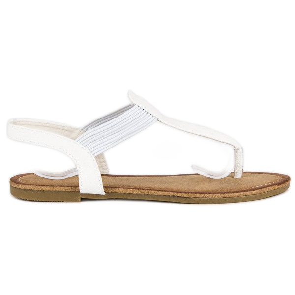 Comer Varvastossut kuminauhalla valkoinen