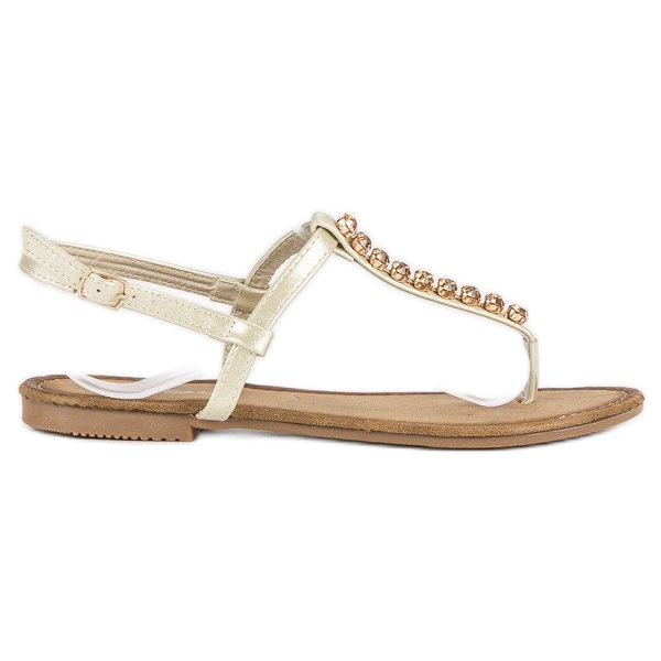 Comer Vaalean kultaiset sandaalit kultainen