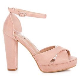 Seastar Mukavat korkokengät sandaalit vaaleanpunainen