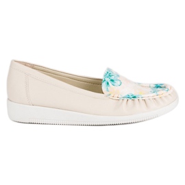 Tullo Beige mokkasiinit kukilla