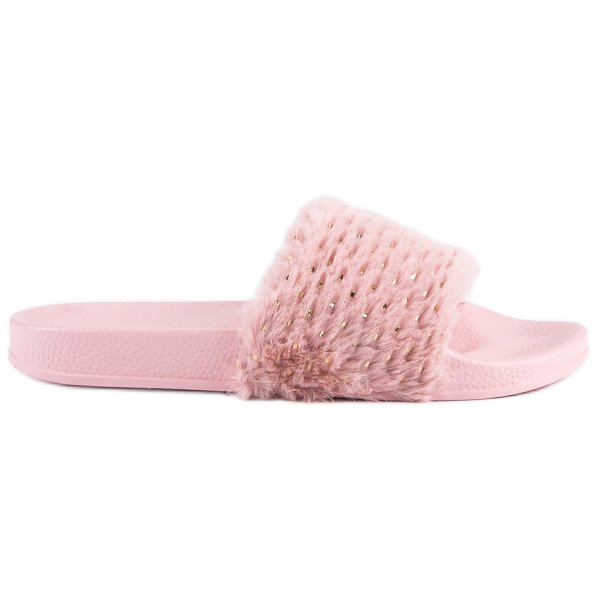 Erynn Vaaleanpunaiset varvastossut turkista vaaleanpunainen