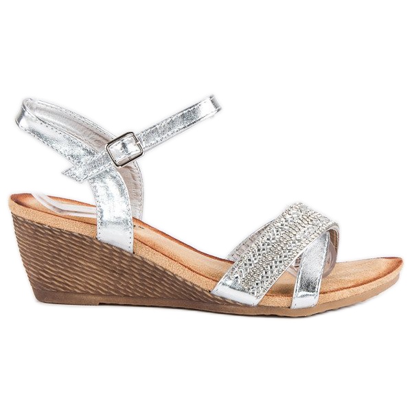 Fama Sandaalit koristeilla harmaa