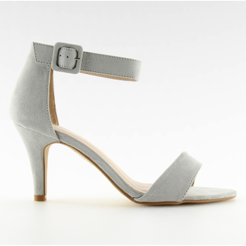 Sandaalit matalakorkoisissa harmaissa BL0763 harmaa