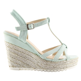 Sandaalit espadrillit celadon 680-30 Green vihreä