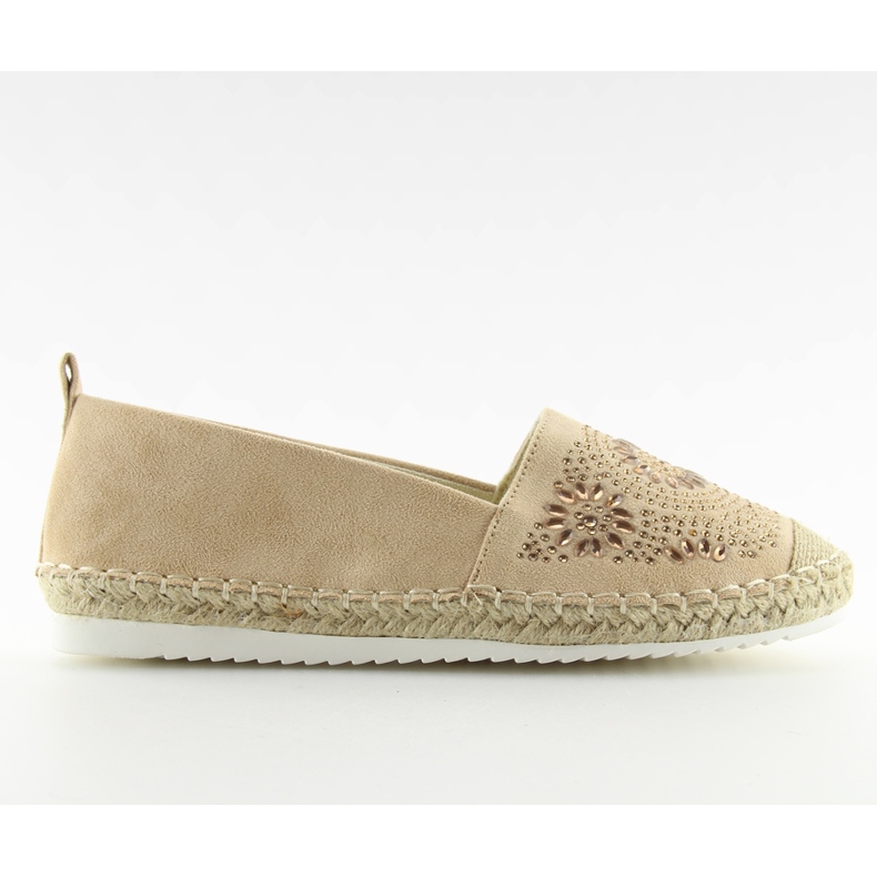 Espadrillit koristeltu beigellä 5599-1 Beige