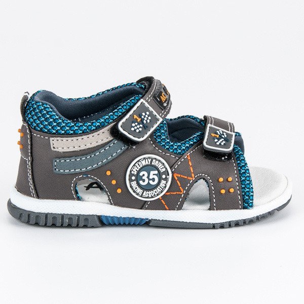 American Club Mukavat amerikkalaiset sandaalit harmaa