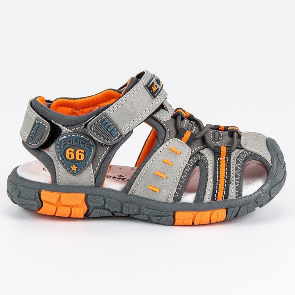 American Club Velcro-amerikkalaiset sandaalit harmaa