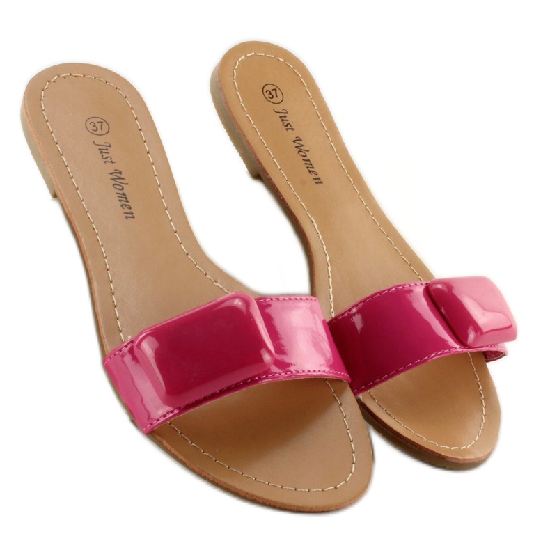 Tossut hihnalla 8293-60 Fuksia pinkki vaaleanpunainen