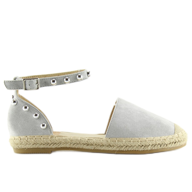 Harmaa Espadrillit nastoilla harmaa A636-ESP II-GAT