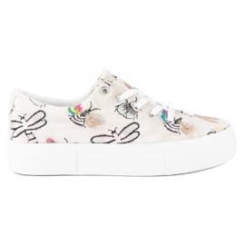 Kylie Velour tennarit alustalla beige