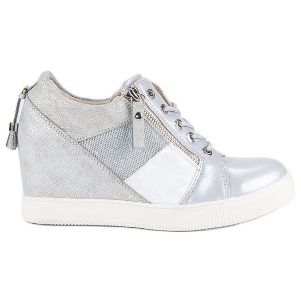 Kylie Muodikkaat kiilalenkkarit harmaa