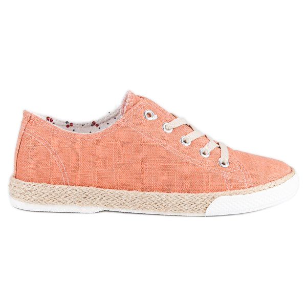 Kylie Nauhaiset espadrillit oranssi