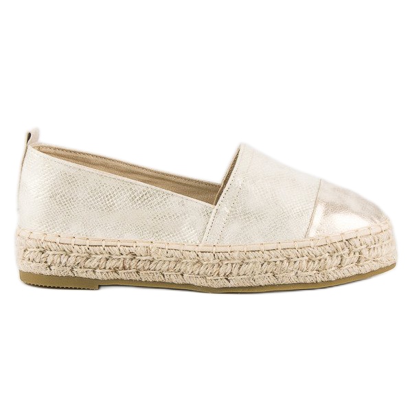 Slip-on espadrillit alustalla keltainen