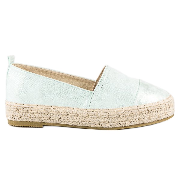 Slip-on espadrillit alustalla vihreä