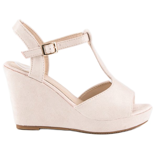 Bella Star Suede kiila sandaalit beige