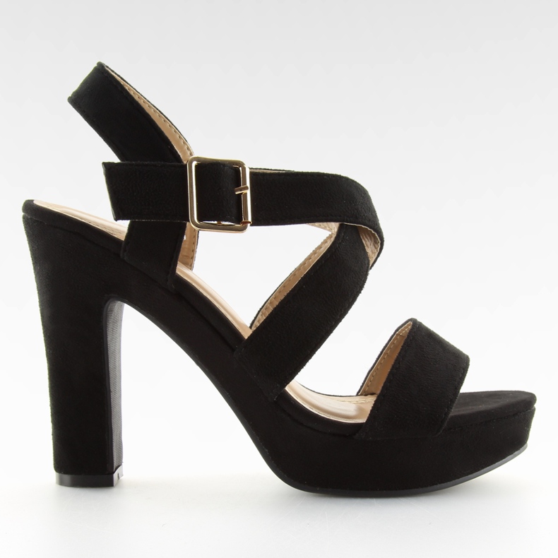 Mustat sandaalit tolpan BJ1602-SD mustat